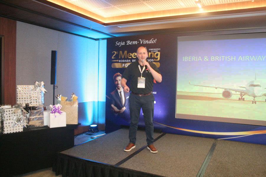 Em seguida Daniel Santoro Aragon, explanou sobre os produtos da Iberia/British Airways e sua novidades.