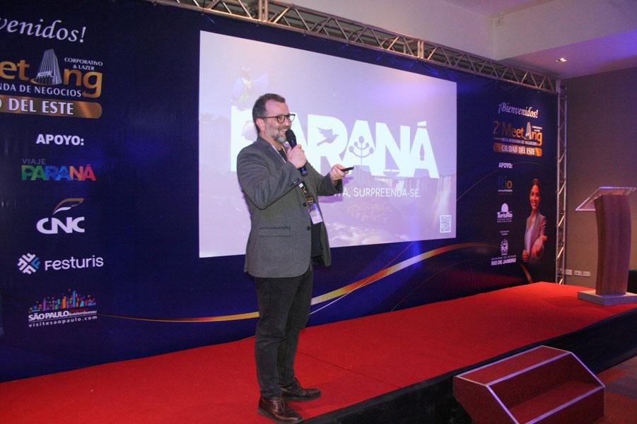 Edu Aguiar, exultou as belezas do Parana com uma divulgacao esplendorosa.