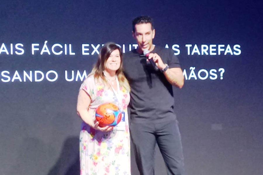 Palestra Serginho do Vôlei.