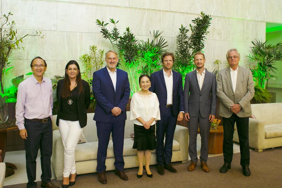 Jorge Nishimura e Cristina Ocdy (BTT, VBT e Noah Gastronomia), Oskar Kedor (Mobility), Chieko Aoki (BTT, VBT e Blue Tree Hotels), Otto Baumgart, Jan König e Roland Gallbach (Club Transatlântico).