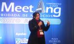 Mayara Senna dos Reis, explanando sobre os ponto principais de Nova Petrópolis;